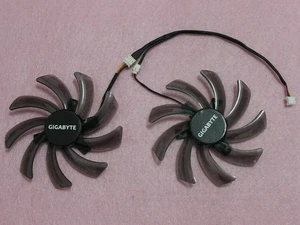 Pair Fans Cooler Fan For GIGABYTE GTX 650 660Ti PLD10010S12H 95mm Graphics Card - Picture 1 of 4