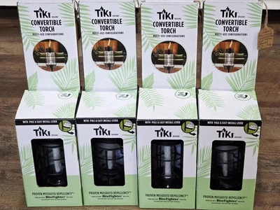 TIKI Convertible Torch 65” Full Size, 50" Garden, 7.5" Tabletop Pack of 4 NEW  - Image 1 of 4