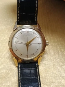 Nice Vintage 1950s SETH THOMAS 10KGF 17J Automatic Men's Watch runs well - Picture 1 of 11