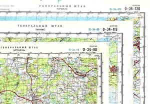 Mapas topográficos militares soviéticos rusos - LETONIA, 1:100 000 (juego de 85 mapas) - Imagen 1 de 10