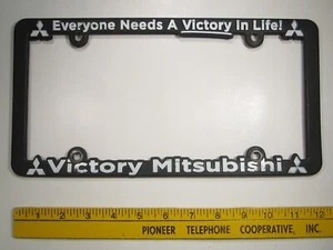 DEALER License Plate Frame VICTORY MITSUBISHI Bronx NY Z213h - Picture 1 of 1