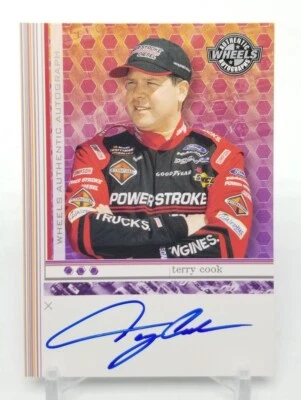 2004 Wheels Authentic TERRY COOK On Card Auto NASCAR Camping World Truck Series - Image 1 of 4