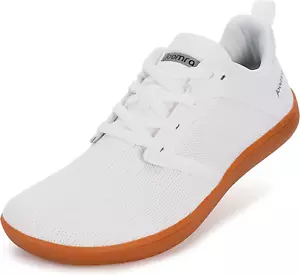 Joomra Men's Cross Trainer Minimalist Barefoot Shoes Zero 12, W83 | White/Gum - Picture 1 of 6