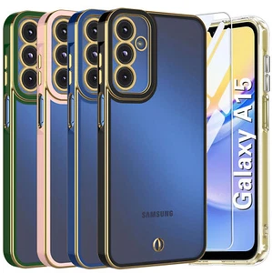 Funda protectora transparente para teléfono para Samsung Galaxy A15 5G + protector de pantalla de vidrio - Imagen 1 de 48