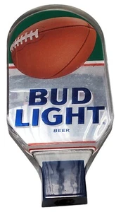 Bud Light Beer Football Acrylic Tap Bar Man Cave Handle 6.5" Long - Picture 1 of 7
