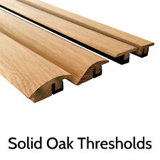 Solid Oak Threshold Door Bar Trims Strip for Wood Flooring Ramp, T bars, Scotia