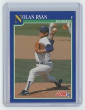 1991 Score Nolan Ryan . Texas Rangers #4