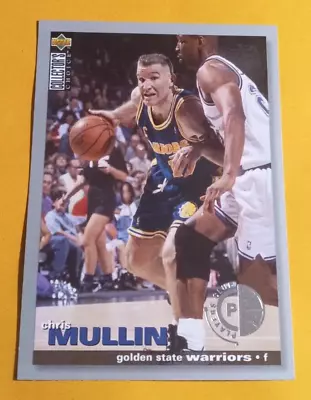 1995-96 Upper Deck Collector's Choice Player's Club Chris Mullin #117 - Warriors - Image 1 of 2