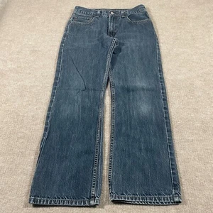 Levis 527 Boot Cut Denim Jeans Boys Size 18 Regular 27x25 Dark Wash Red Tab - Picture 1 of 13