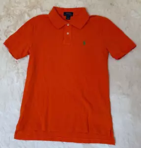 Polo Ralph Lauren Hombre Manga Corta Naranja Talla L 14/16 Verde Caballo 100% Algodón - Imagen 1 de 11