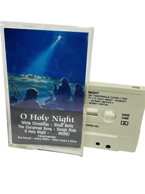 O Holy Night Tony Bennett Christmas Music Vintage Cassette Tape TESTED WORKS - Image 1 of 4