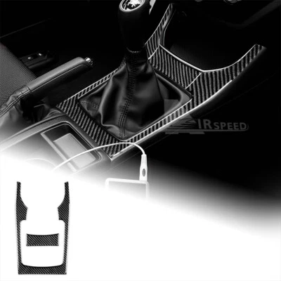 Cubierta de panel de consola de cambio de marchas adhesiva de fibra de carbono para Subaru Impreza 2009-2011 Foto 1 de 4