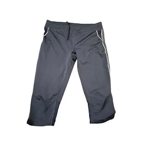 Oiselle Capri Pant Crop Legging. Yoga Running. Black Gray Size Women's XL - Picture 1 of 4