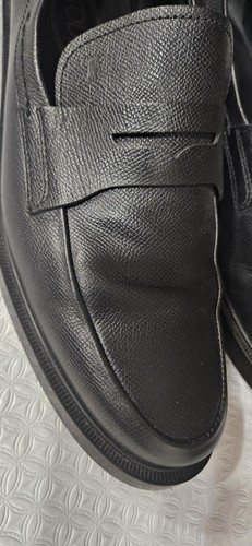 TOD’S Mocassini Tod's ECCELLENTI in pelle nera con penny UK 9 US 10 suola in gomma Made in Italy