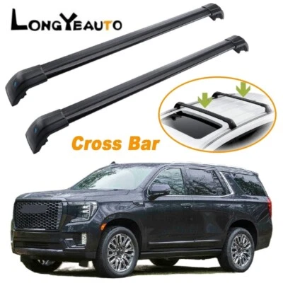 Fits for Chevrolet Suburban Yukon 2021-2025 Lockable Crossbar Roof Rack Rails 2 - Image 1 of 4