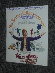 DIANE SOWLE-WILLY WONKA - 10x8 FOTO SIGNIERT (9) MIT ANGEBOT - Bild 1 von 1
