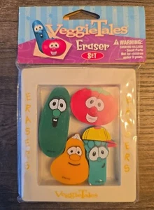 Big Idea Productions Veggie Tales VeggieTales Gomma Set di 4 - Nuovo Sigillato - Foto 1 di 2