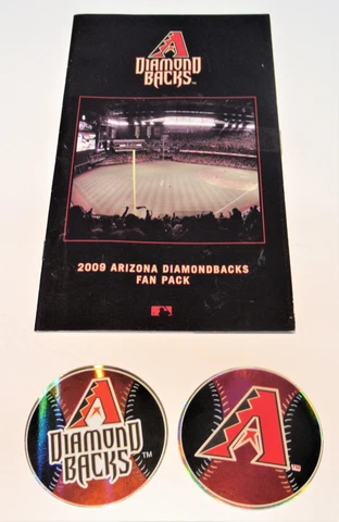 VINTAGE ARIZONA DIAMONDBACKS 2009 FAN PACK W/POSTER PLUS 2 DECALS !!!!!!!!! Cover
