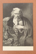 RARE! Tsarist Russia postcard 1906s Christopher COLUMBUS navigator. Shackles