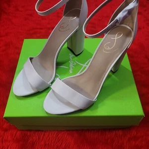 Sam Edelman Women's Yaro Classic Dress Sandal White Leather Ankle Closure UK 8 - Picture 1 of 5