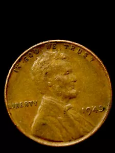 *RARE ERROR* 1945 Wheat Penny, *MISSING "A" In* -"United States Of America" - Picture 1 of 2
