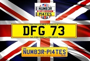 DFG 73, Dateless Number Plate, Dan, Darren, David, Damon, Private Plate - Picture 1 of 10