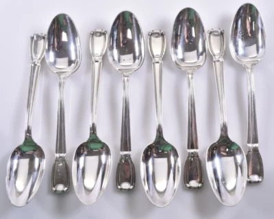 Juego de 8 cucharaditas de plata de ley Castilian by Tiffany & Co de 6"" Foto 1 de 3