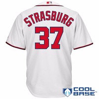 Stephen Strasburg Washington Nationals Cool Base Home Jersey Youth Large  D262