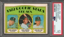 1972 O-PEE-CHEE BASEBALL #79 CARLTON FISK RC PSA 7 NM HOF RED SOX OPC