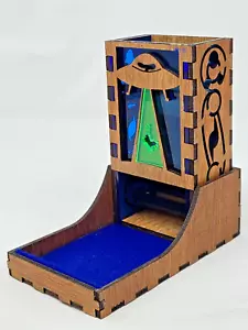 ALIEN COW Dadi Torre Vassoio Legno e Acrilico Nidificazione Portatile Giochi da Tavolo DND - Foto 1 di 6