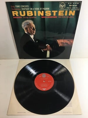 1959 GRIEG Piano Concerto RACHMANINOV Paganini RUBINSTEIN RB-16141 UK Import RCA - Image 1 of 4