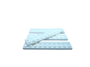 Lego 4 weiße 2x10 Grundplatte NEU - Bild 1 von 1