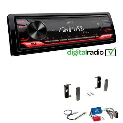 JVC KD-X182DB MP3 DAB+ USB 1-DIN Autoradio für Audi TT 1998-2006 ohne Bose - Bild 1 von 4