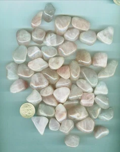 16 Ounces of Natural Rose Quartz Tumbled polished Natural Rose Quartz rough - Picture 1 of 1