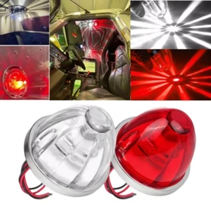 LED Side Marker Watermelon Lights Indicator Clearance Truck Trailer Red White - Picture 1 of 17