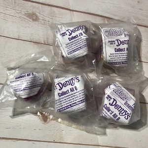 Denny's 1992 The Jetson's Toys Puzzle Adornos Púrpura Juego de 5 - Imagen 1 de 3