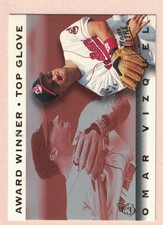 1995 FLEER ULTRA AWARD WINNER TOP GLOVE OMAR VIZQUEL CLEVELAND INDIANS #5