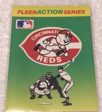 1990 fleer stickers #NNO Cincinnati Reds Action Series Team Stickers