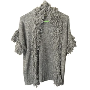 Vertical design size M boho festival fringe open cardigan. - Picture 1 of 6