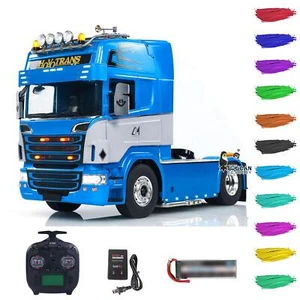 Camión tractor de radiocontrol LESU 4x4 1/14 RTR sistema de luz de sonido modelo de automóvil - Imagen 1 de 4