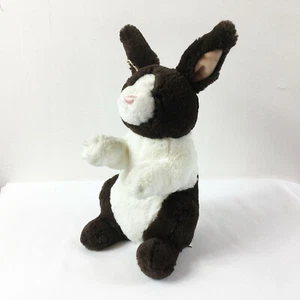 A119 Gund Borders Brown White Easter Bunny Rabbit Plush 11" Stuffed Toy Lovey - Picture 1 of 4
