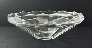 Lenox Clear Fine Crystal Glass Carat Centerpeice Bowl Paneled Diamond Edge 12" - Picture 1 of 7
