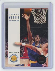 1993-94 SkyBox Rookie Chris Webber Basketball Card Golden State Warriors #227 - Picture 1 of 2