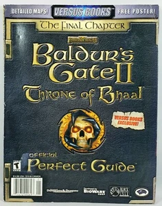 AD&D BALDUR'S GATE II Throne Of Bhaal w/ Poster Perfect Guide PC 2001 - Picture 1 of 5
