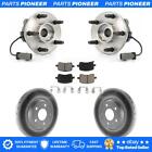 Front Hub Bearing Coated Brake Rotor And Pad Kit For Chevrolet Cobalt Saturn Ion