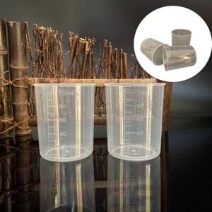 Measuring Cup Measuring Cylinder 100ml Beaker Laboratory Plastic Cup 10 pieces - Picture 1 of 7