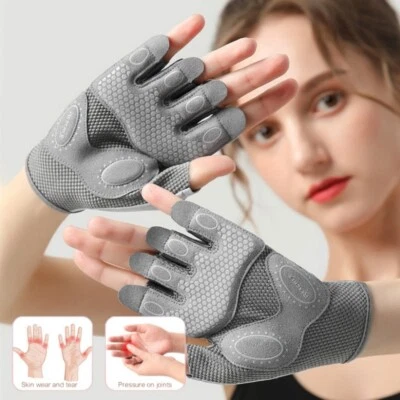 NEW Breathable Yoga Cycling Gloves Half Finger Gloves Fitness Gloves Non-slip - image 1 of 4