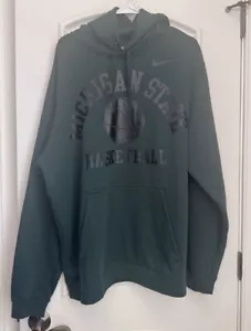 Michigan State Green Nike Basketball Club Hoodie Pullover NWT - Picture 1 of 7