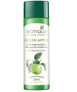 Biotique Green Apple Shine & Gloss Shampoo & Conditioner 120 ml Fast Shipping - Picture 1 of 2