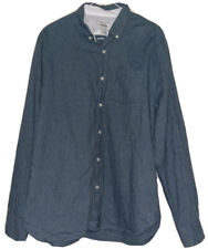 Mens Marcs by Marc Jacobs size L Large Long Sleeve Button Up Blue Grey Colour 